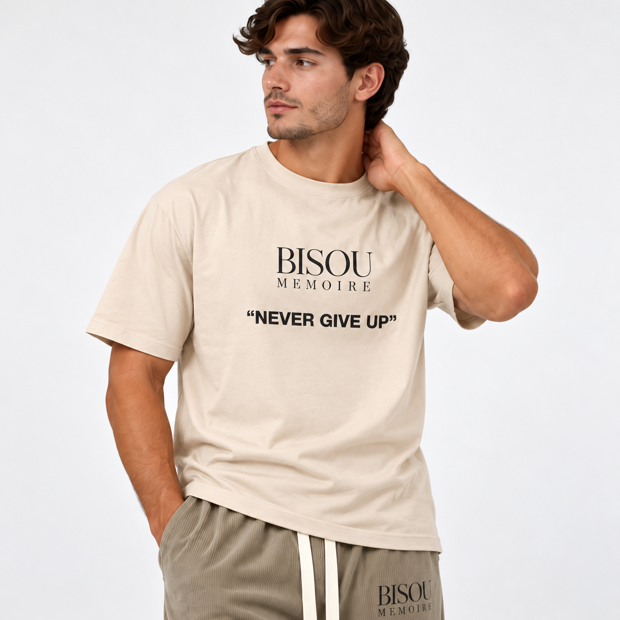 Never Give Up Premium Graphic Tee