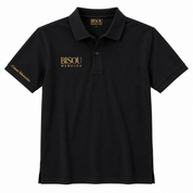 Gold Emblem Black Polo Shirt