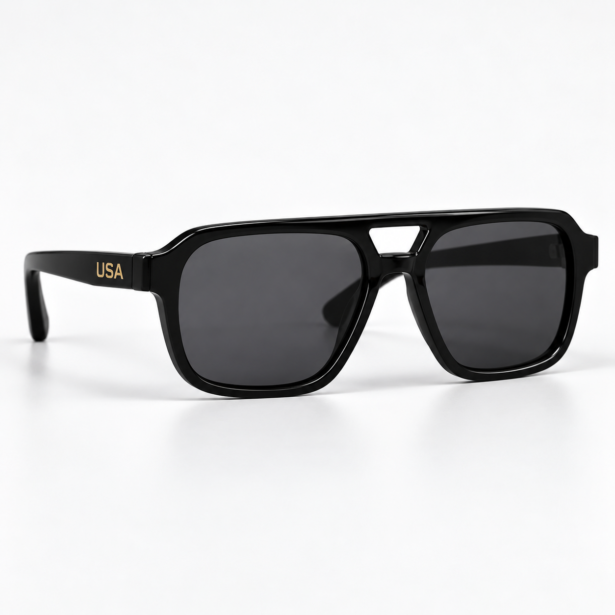 Aviator Edge Black Sunglasses