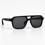 Aviator Edge Black Sunglasses