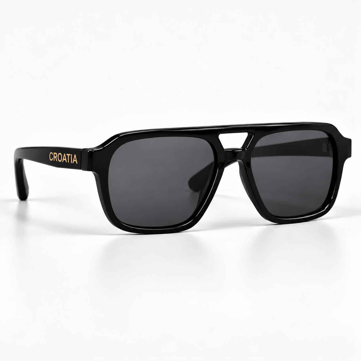 Aviator Edge Black Sunglasses