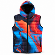 Secret Pastel Hooded Puffer Vest